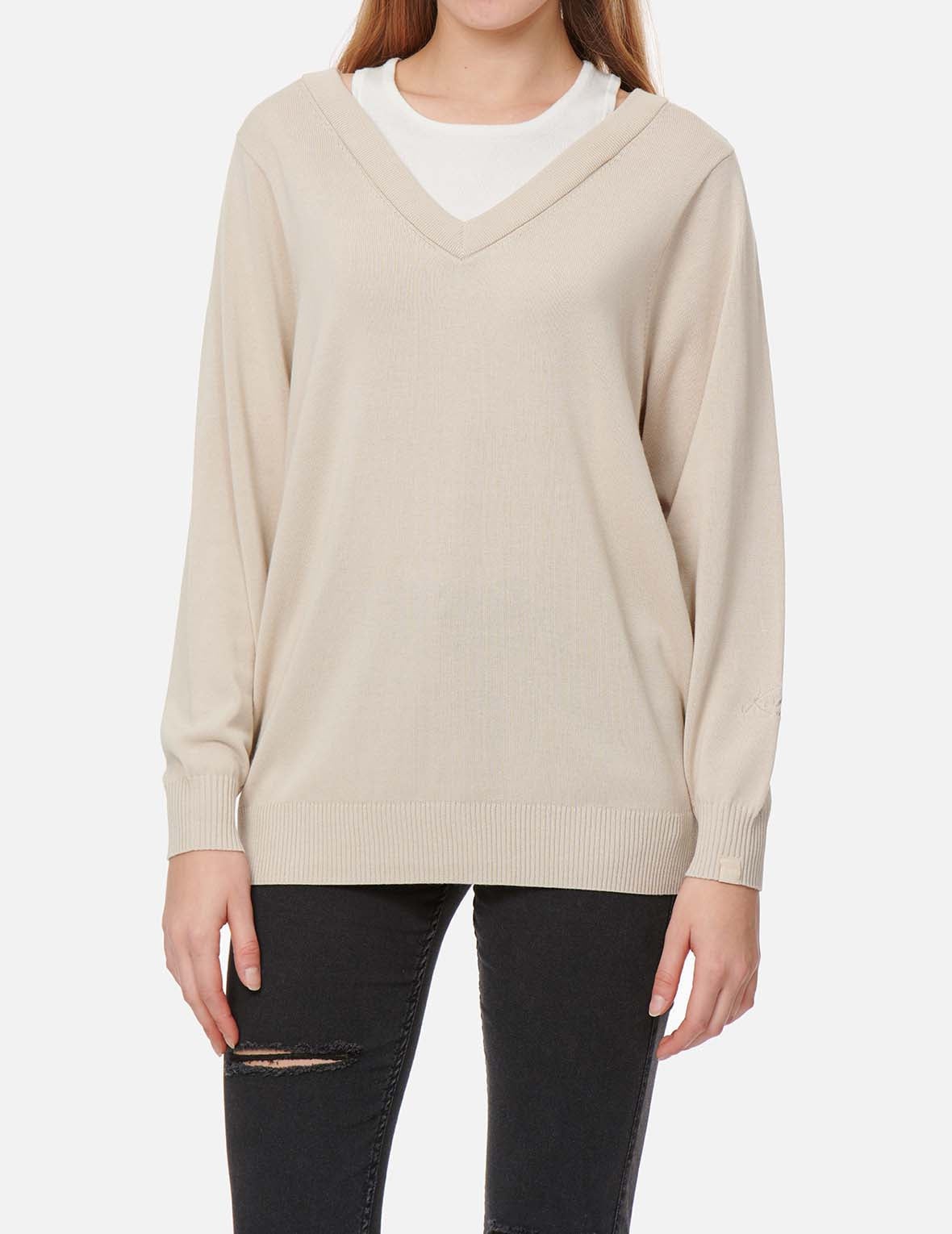 Logo Embroidery 2-in-1 Sweater - 3
