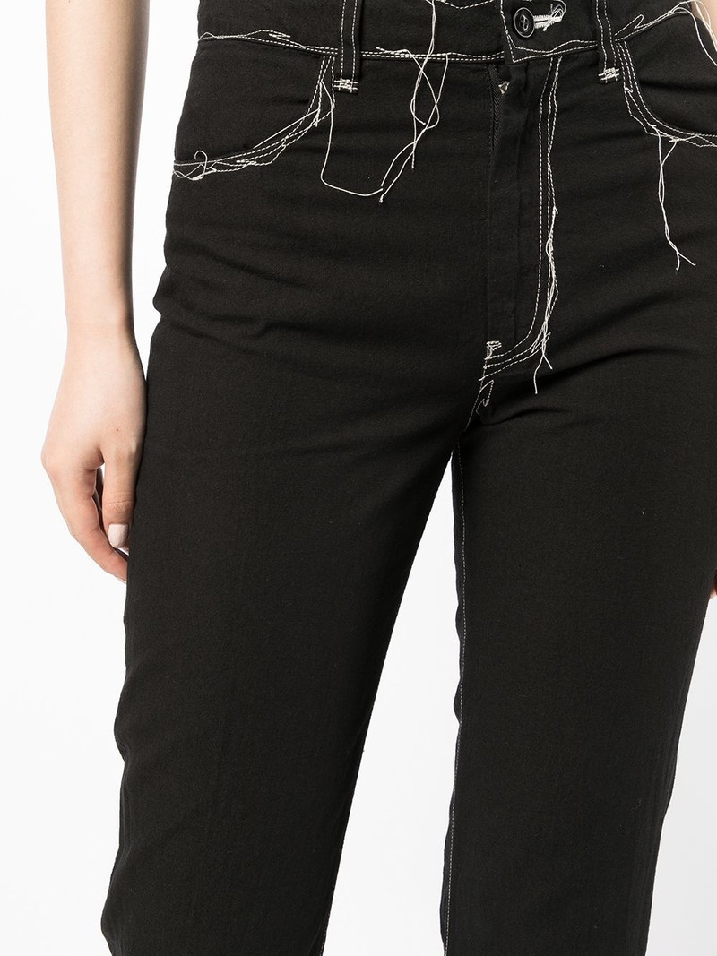 contrast-stitch jeans 5