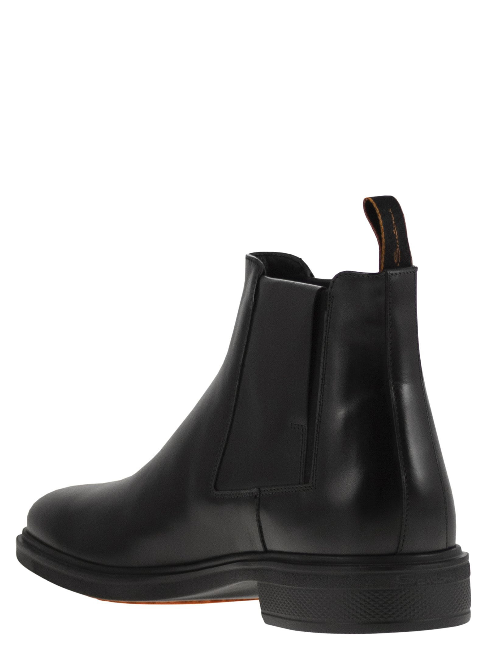 Santoni Men Easy Leather Boot - 3