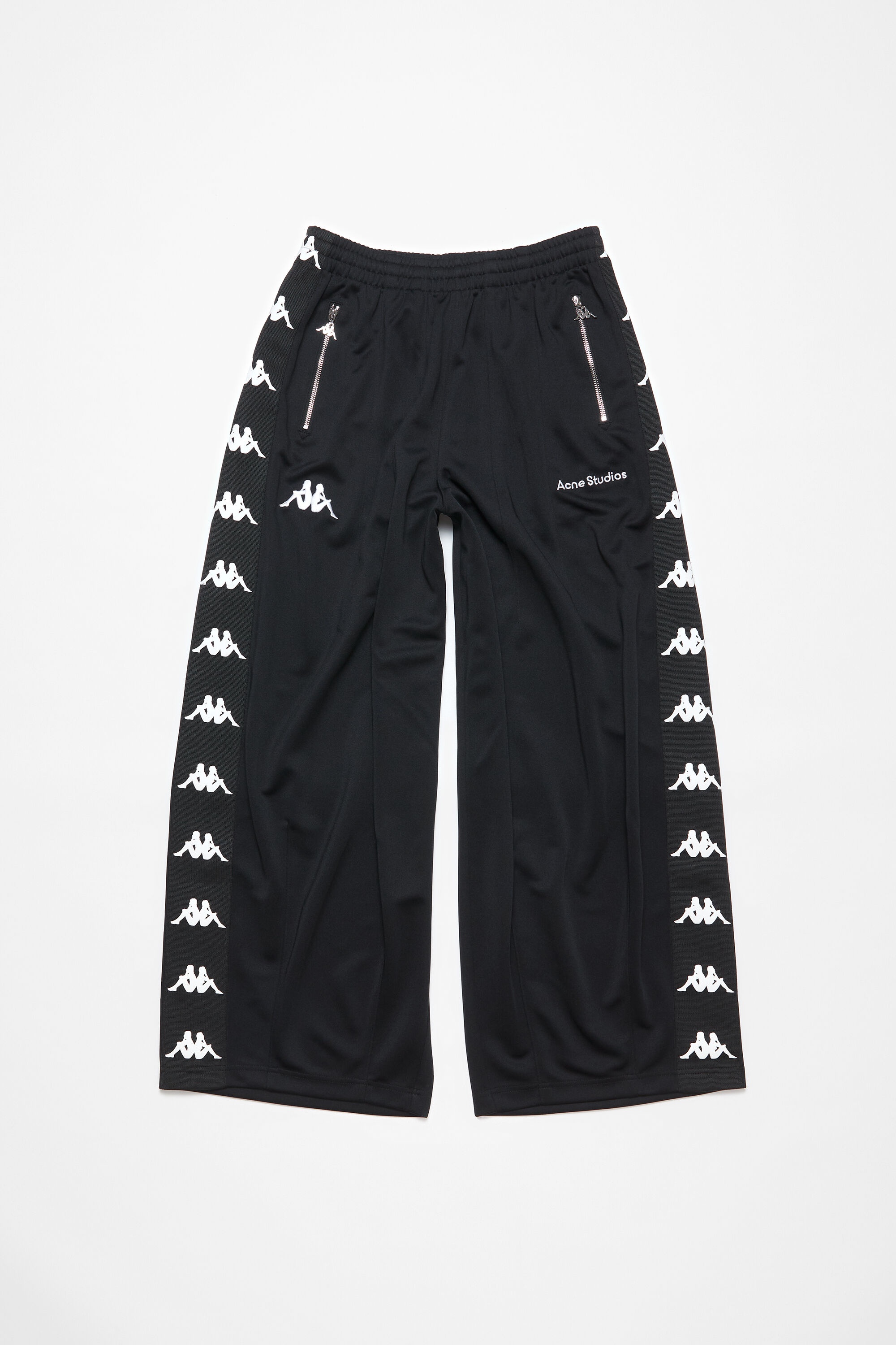 Relaxed fit trousers - Acne Studios x Kappa - Black - 7