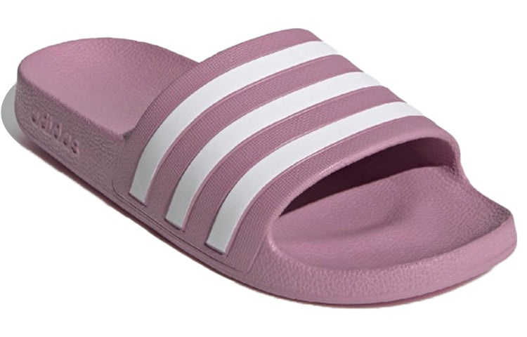 (WMNS) adidas Adilette Aqua Slide 'Cherry Metallic White' FY8107 - 4
