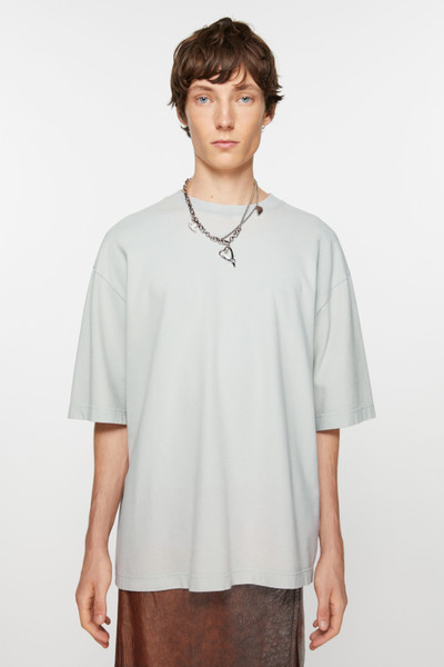 Acne Studios Crew neck t-shirt - Relaxed fit - Soft blue outlook
