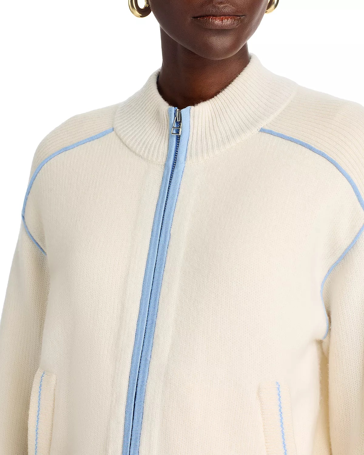 Cashmere Zippered Sweater - 8
