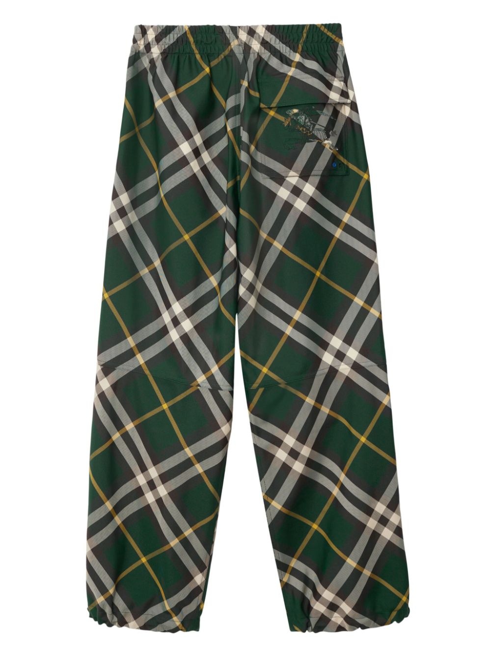 wide-leg checked trousers - 6