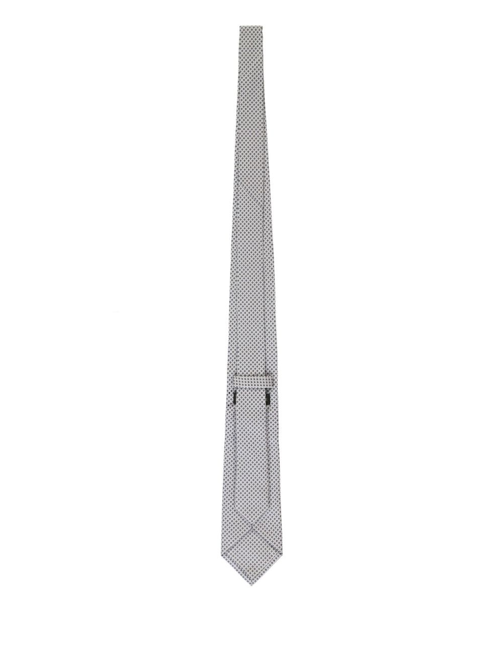 jacquard silk tie - 2