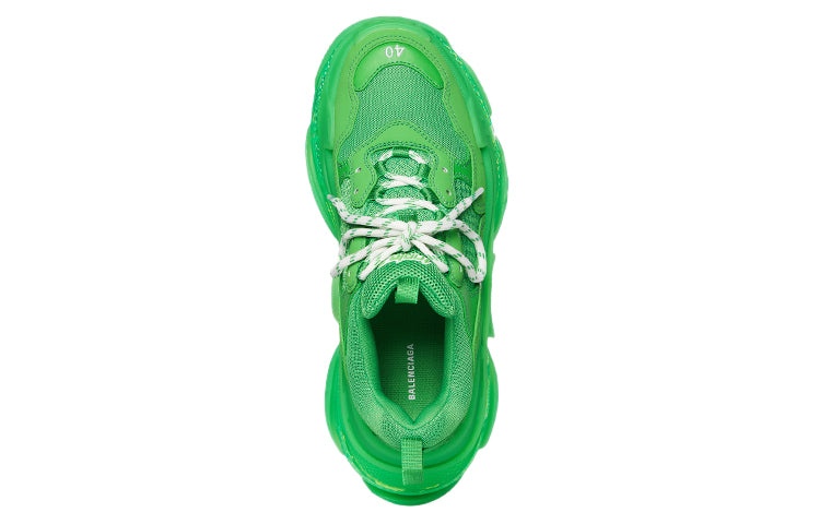 (WMNS) Balenciaga Triple S 'Clear Sole - Green' 544351W2GA13510 - 4