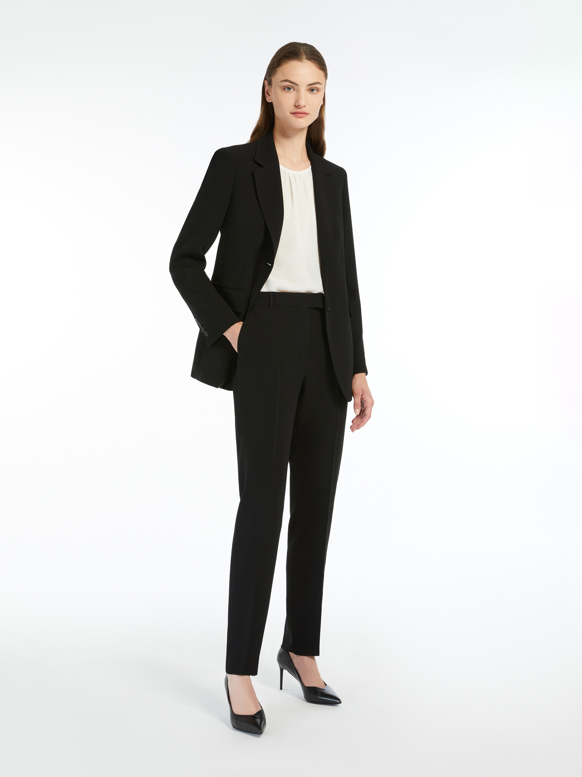 JERTA Straight-fit technical cady trousers - 2