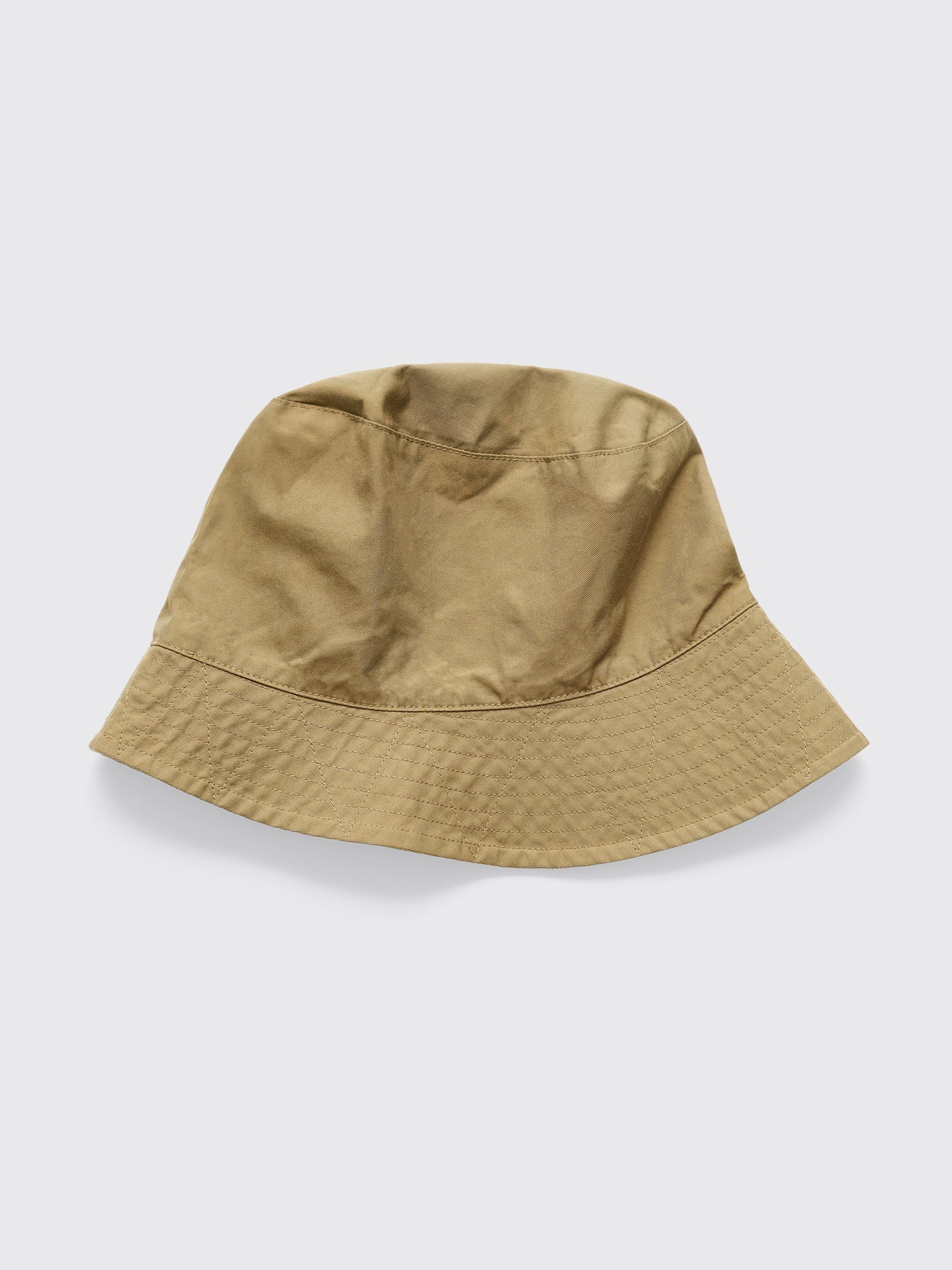 ENGINEERED GARMENTS BUCKET HAT KHAKI NYCO TWILL - 1