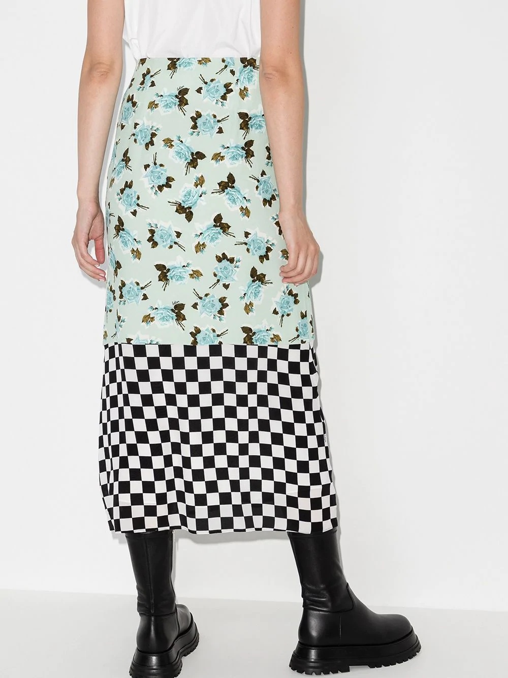 Vaughn dual-pattern skirt - 3