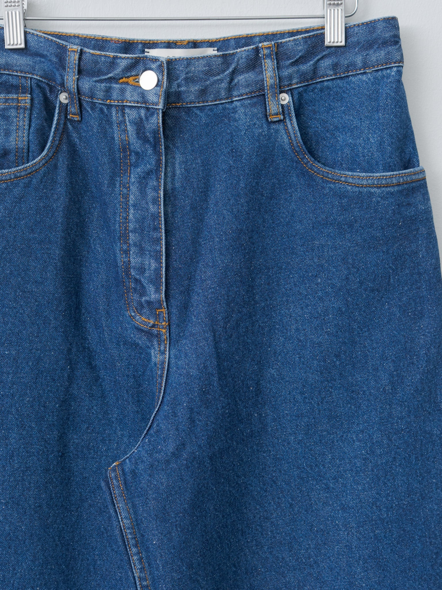 Neive Curved Leg Pant - Indigo Wash - 5