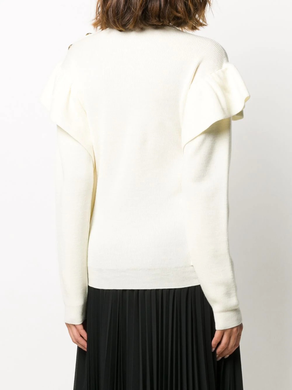 ruffled wool jumper - 4