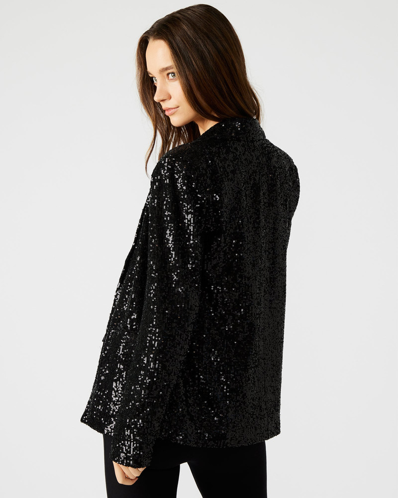 PAYTON SEQUIN BLAZER BLACK 4