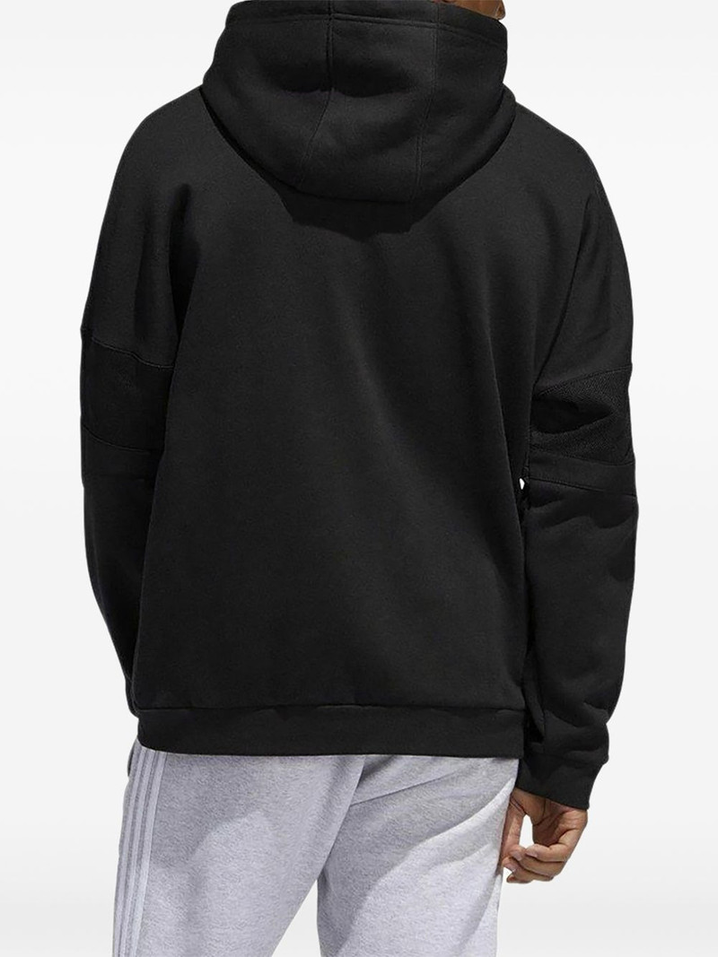 adidas logo-detail hoodie outlook