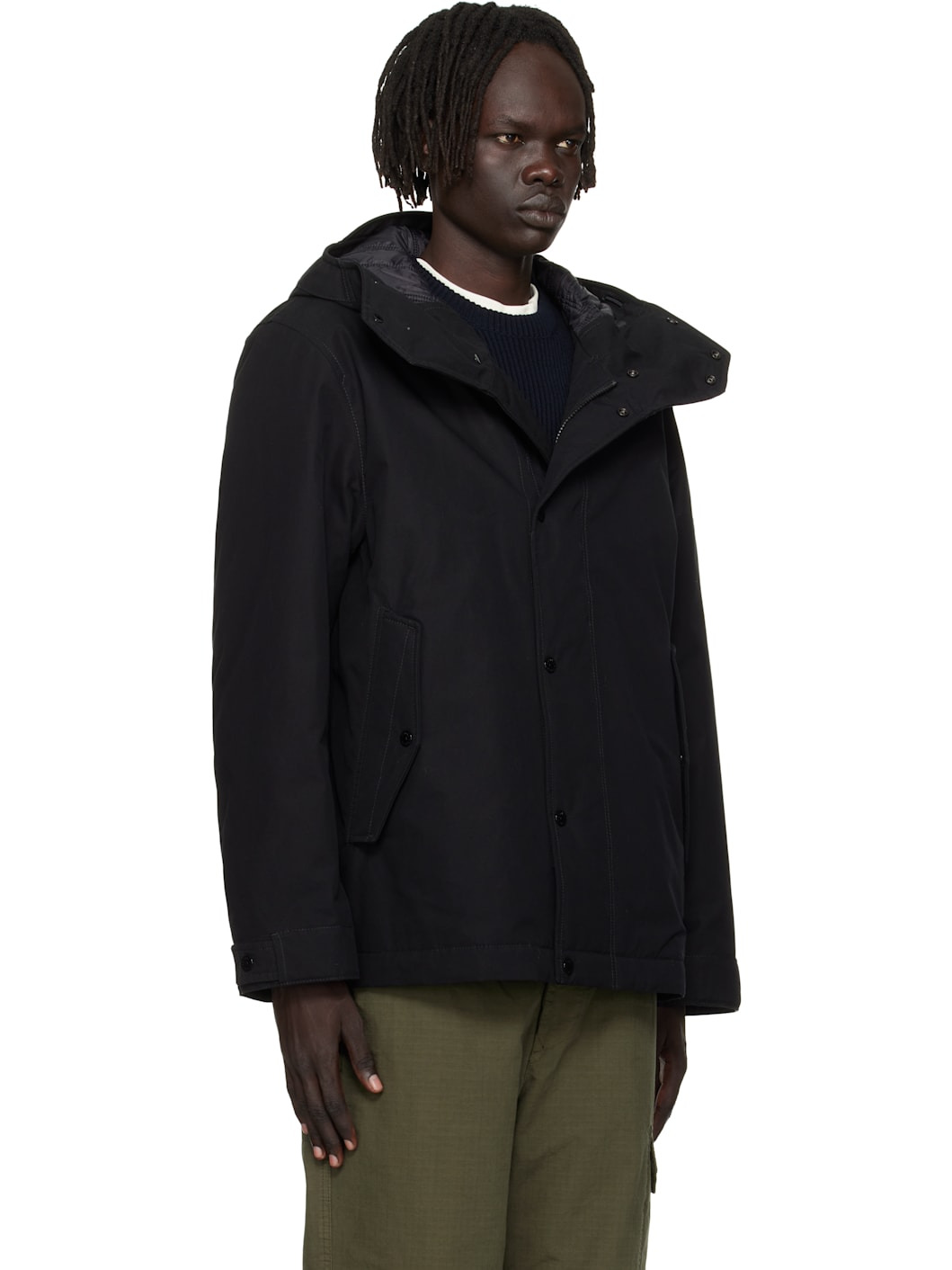 Black 4100105 Weatherproof Cotton Canvas Short Parka - 2