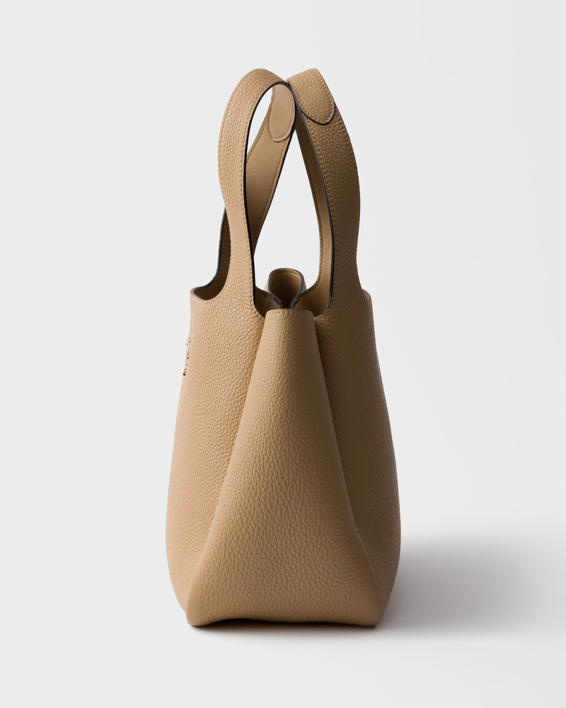 Small leather tote bag 6