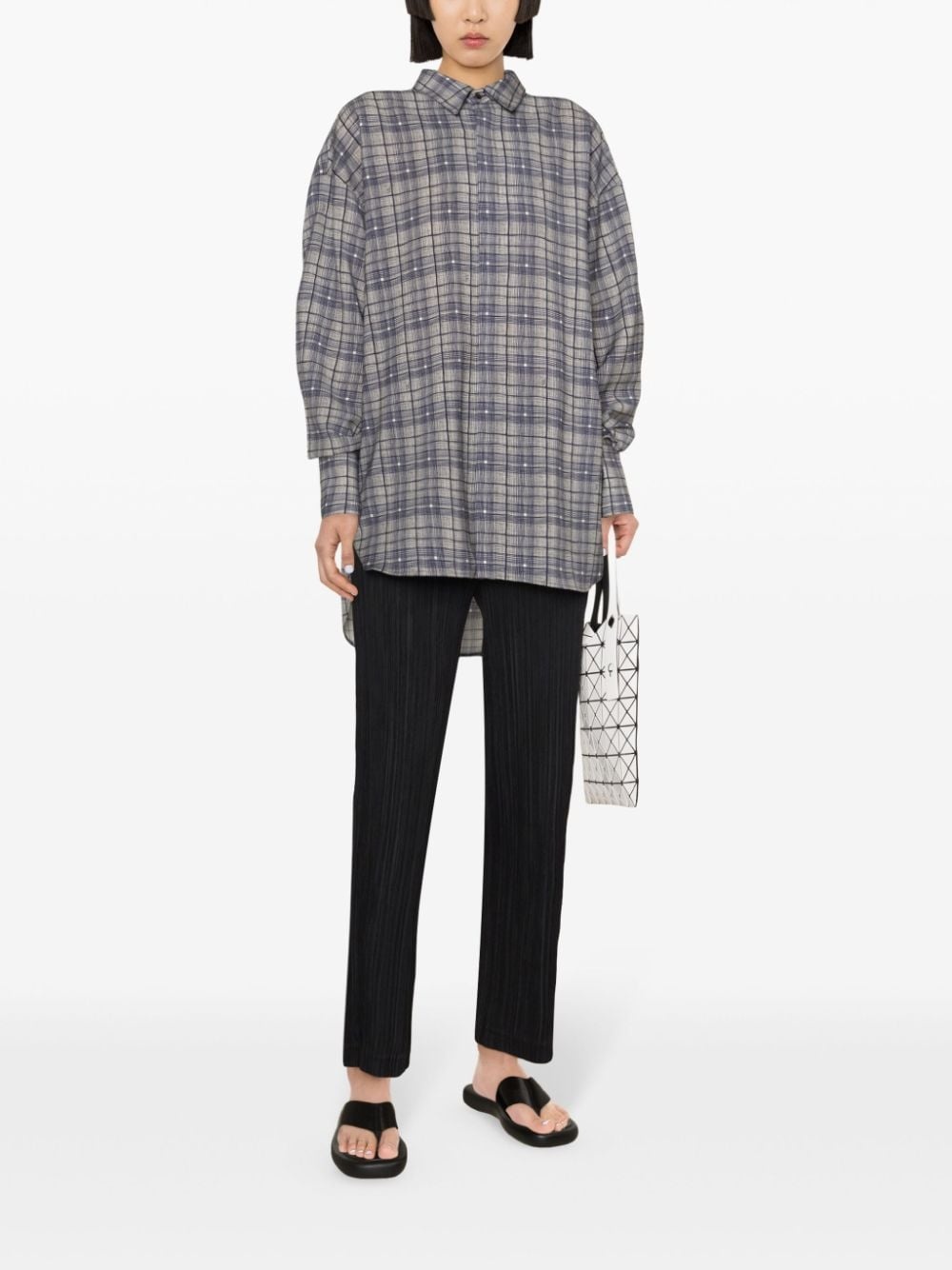 straight-leg pleated trousers - 2