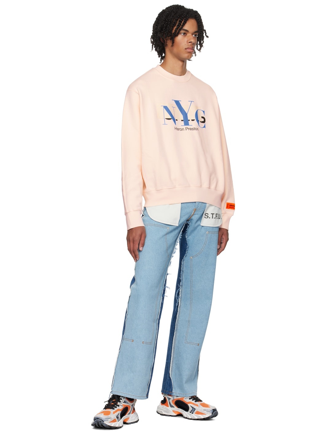 Pink 'NYC' Censored Sweatshirt - 4