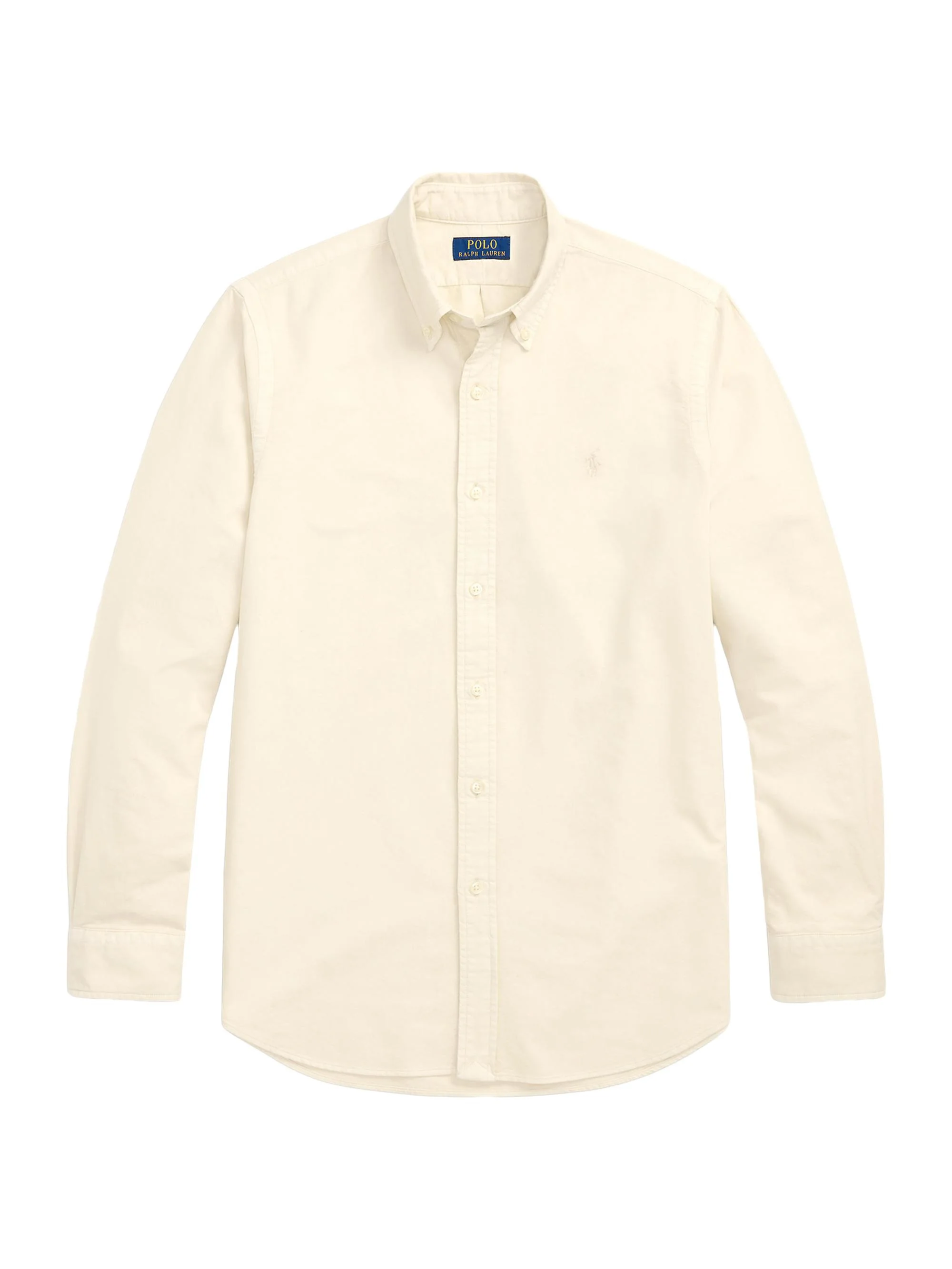 Men's Classic-Fit Mineral-Dyed Oxford Shirt - Natural - 1