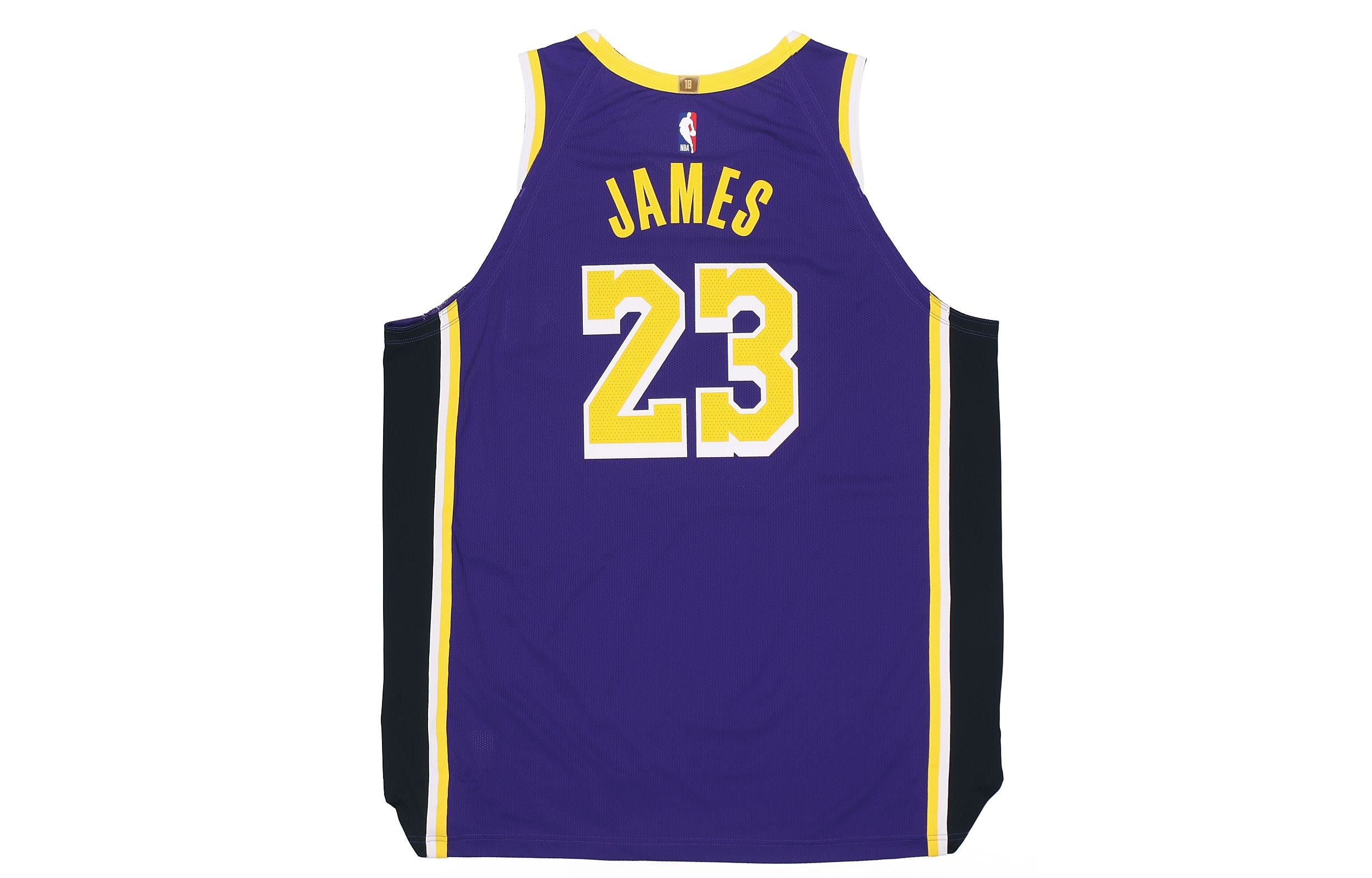 Nike NBA Authentic AU Player Edition Los Angeles Lakers LeBron James No. 23 Basketball Jersey/Vest P - 2