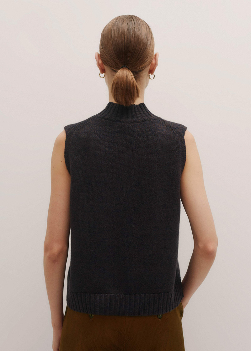 Mouliné Knit Sweater Vest 4