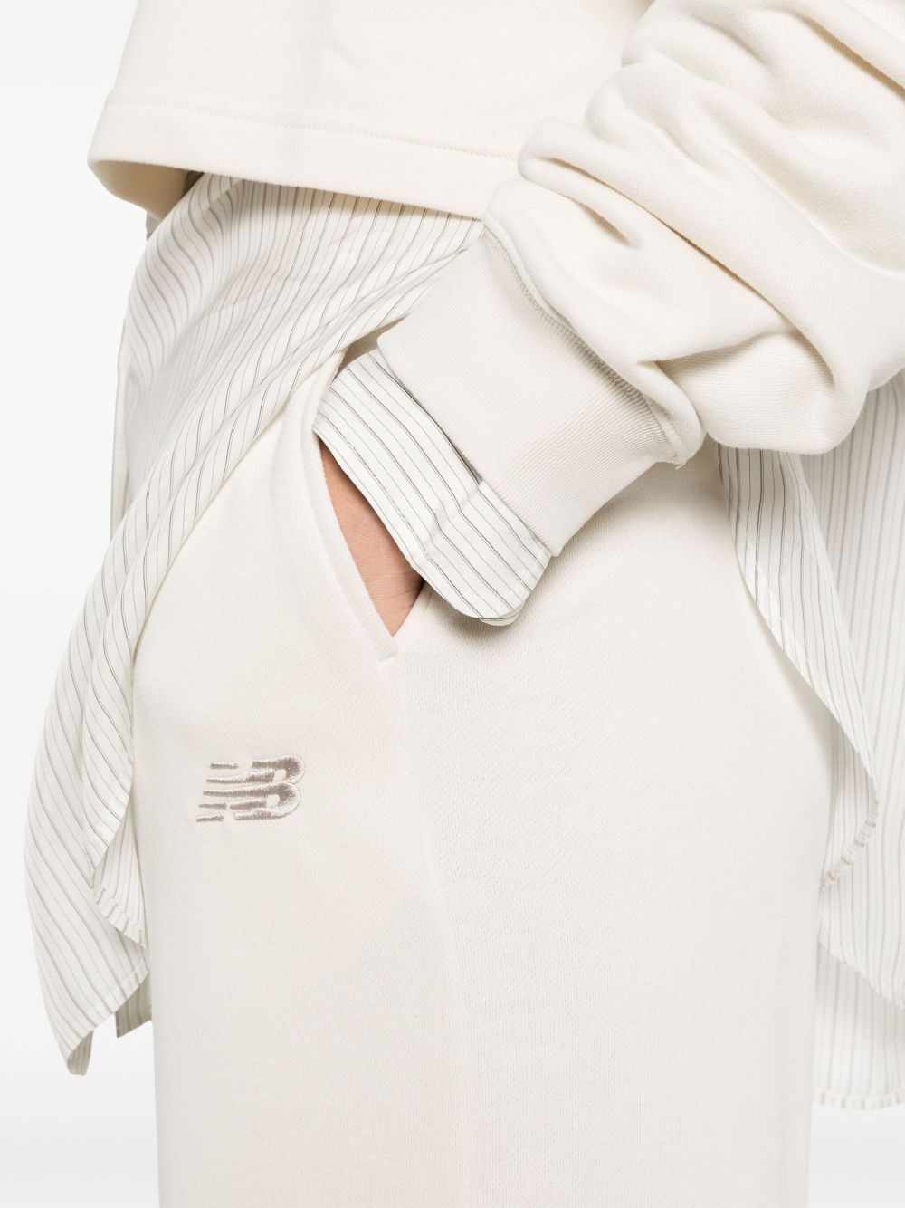 logo-embroidered trousers - 5