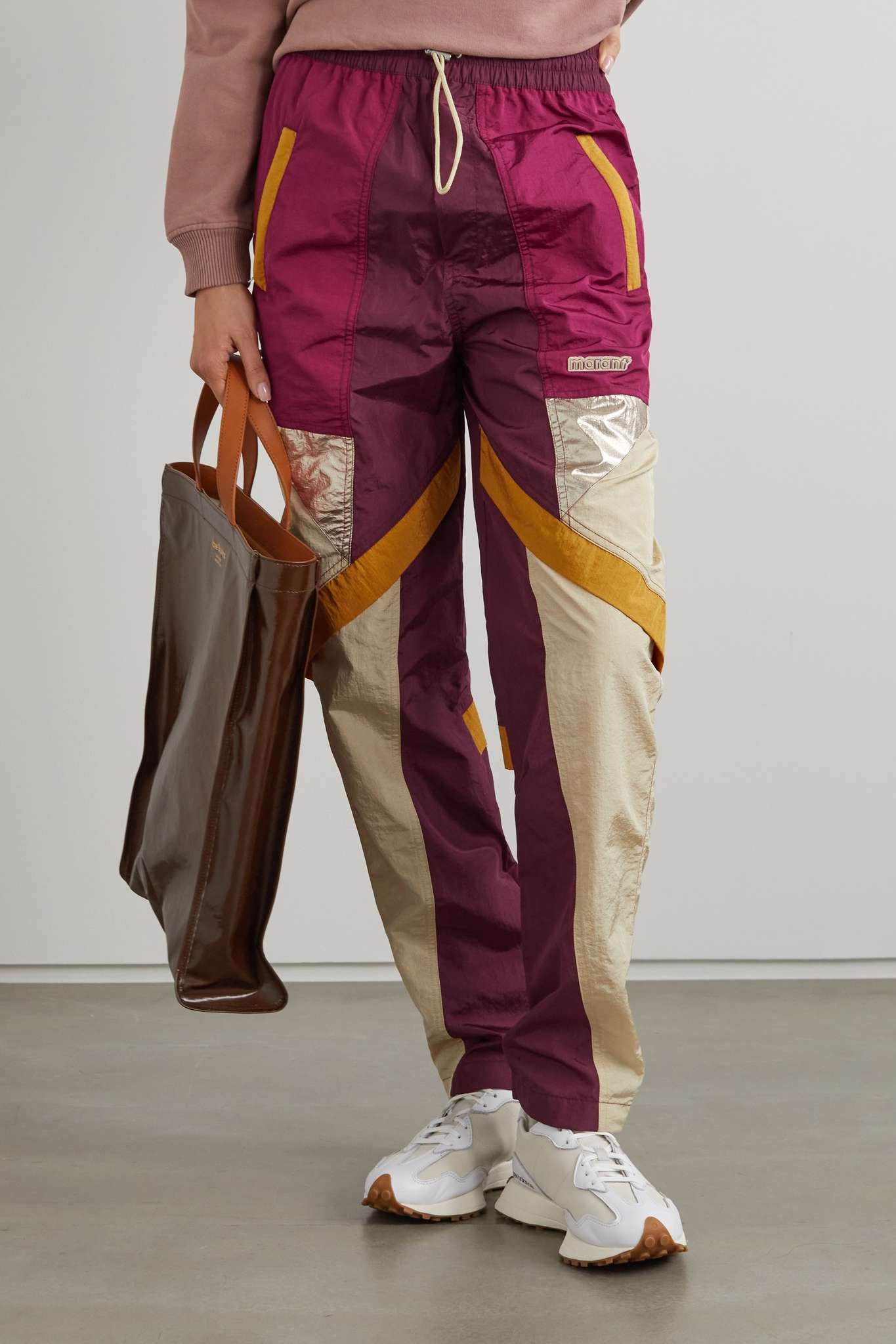 Mackenzie paneled shell track pants - 3