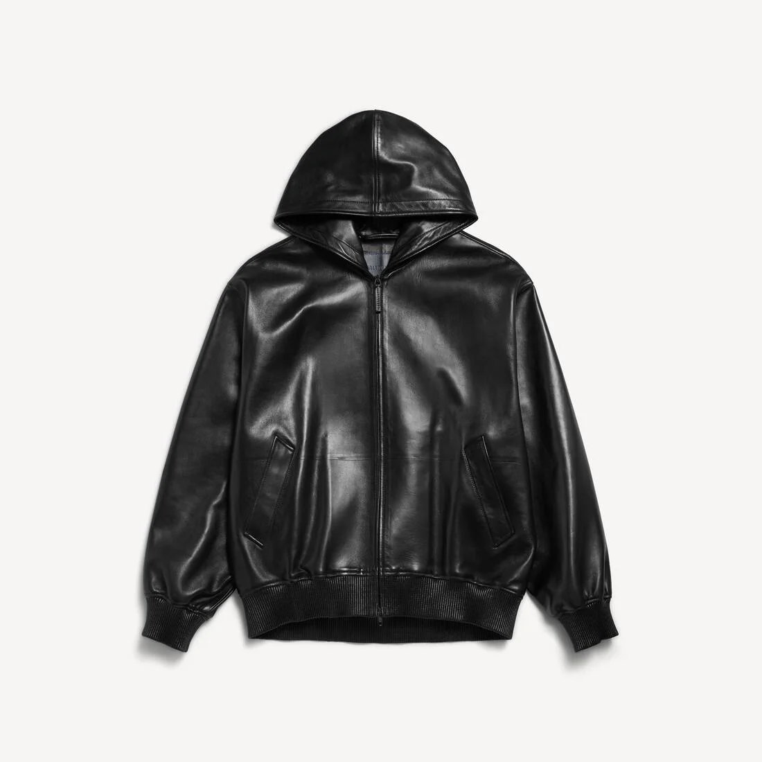 Men's Short Hooded Coat in Black - 1