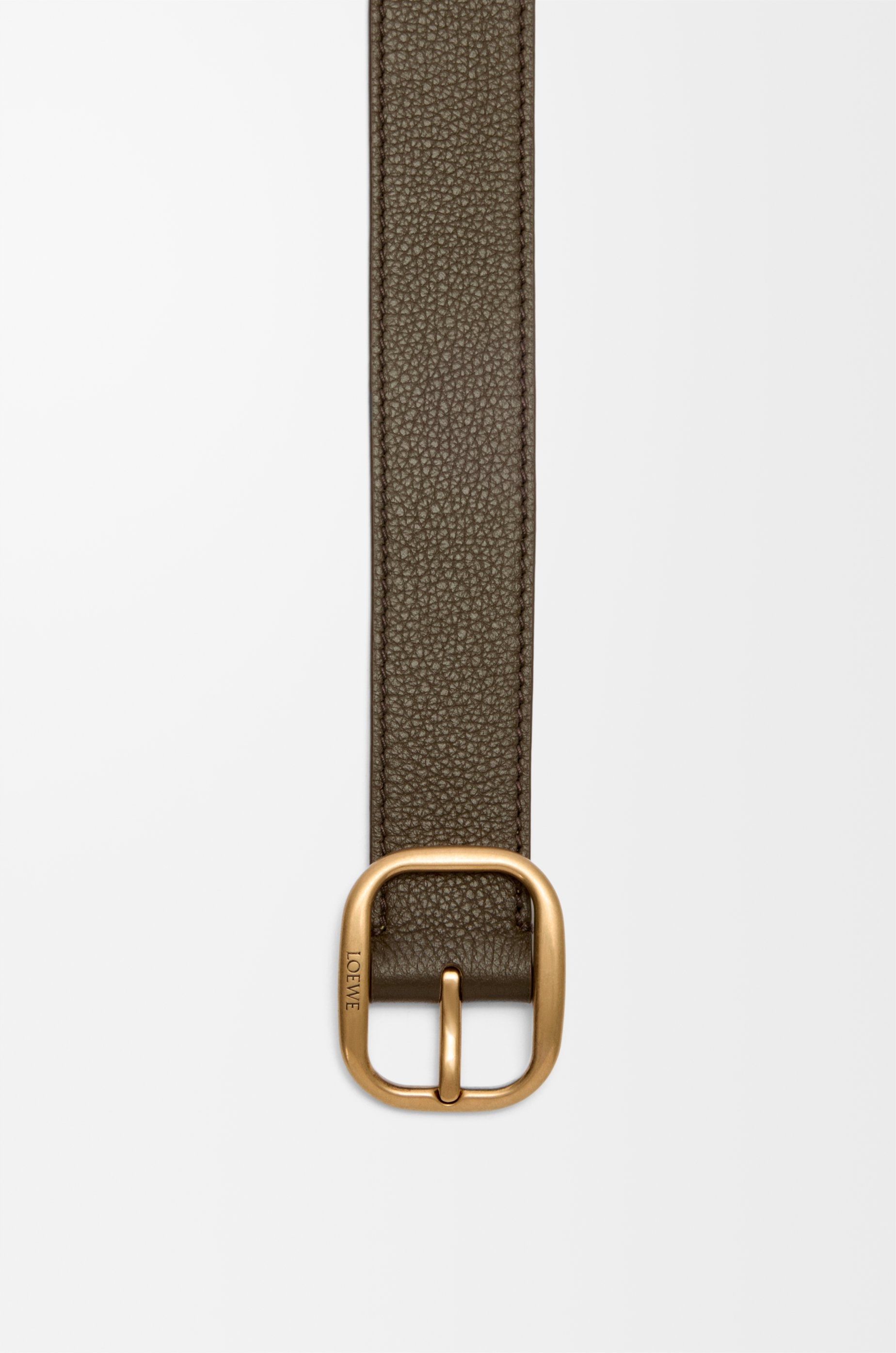 Rounded soft belt in supple grained calfskin - 3