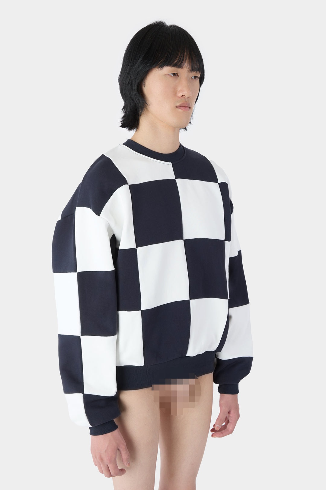 CREWNECK DAMA SWEATSHIRT / dark navy & white - 3
