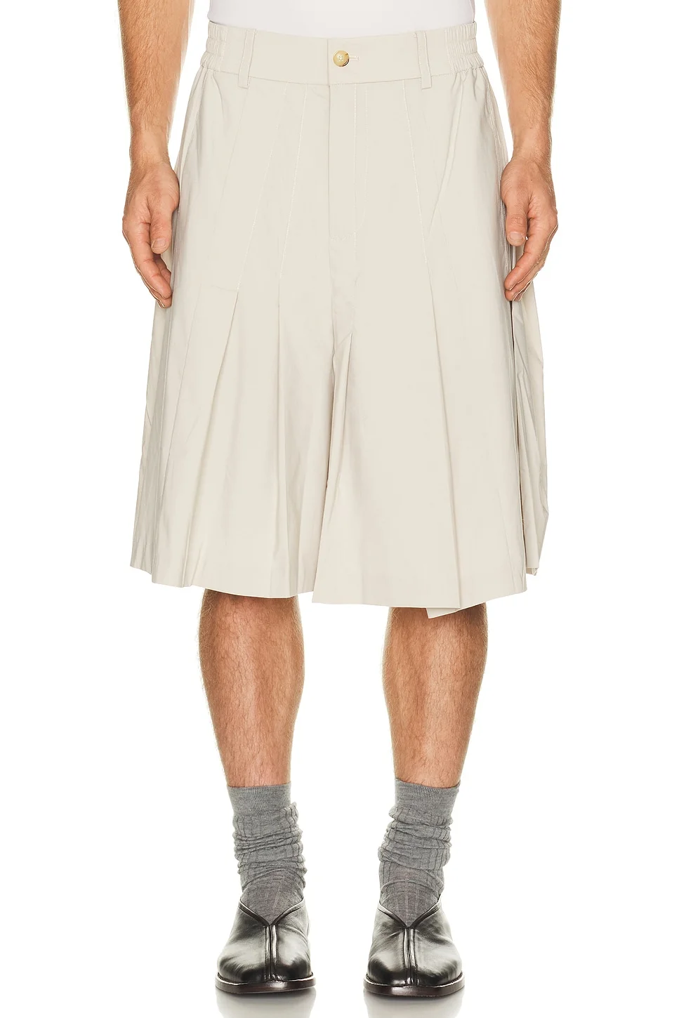 Irregular Pleats Shorts - 1