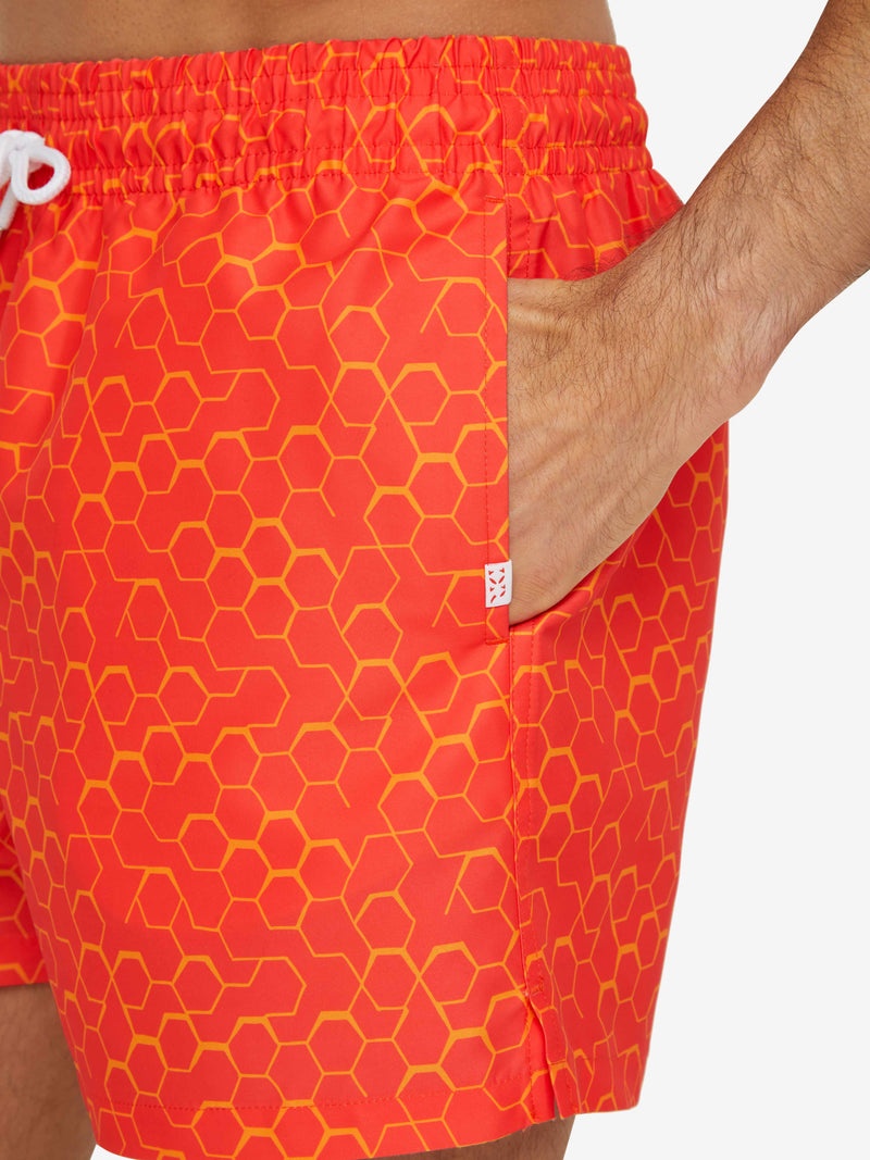 Men's Short Swim Shorts Tropez 12 Red - 7