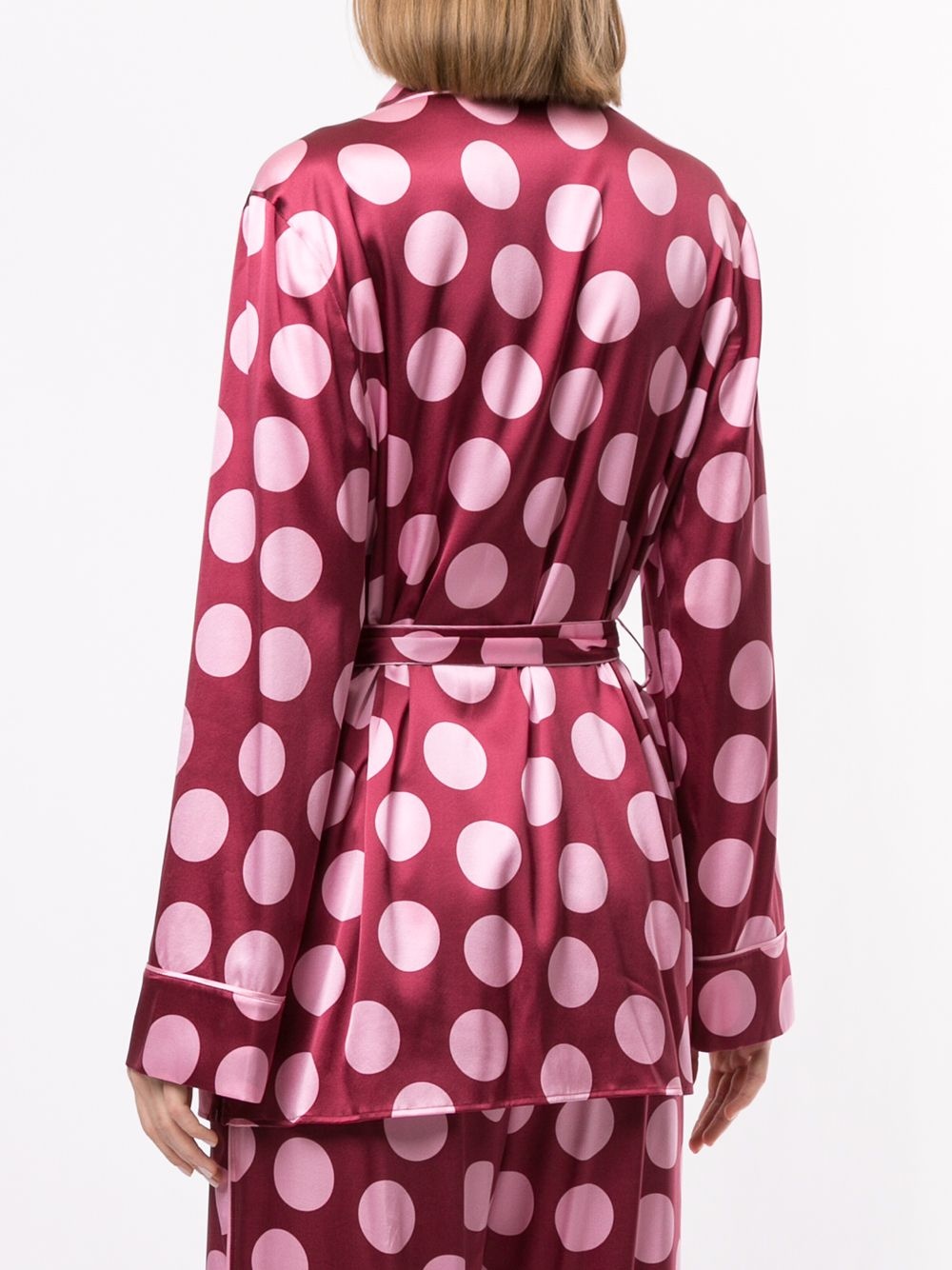 large polka-dot print shirt - 4