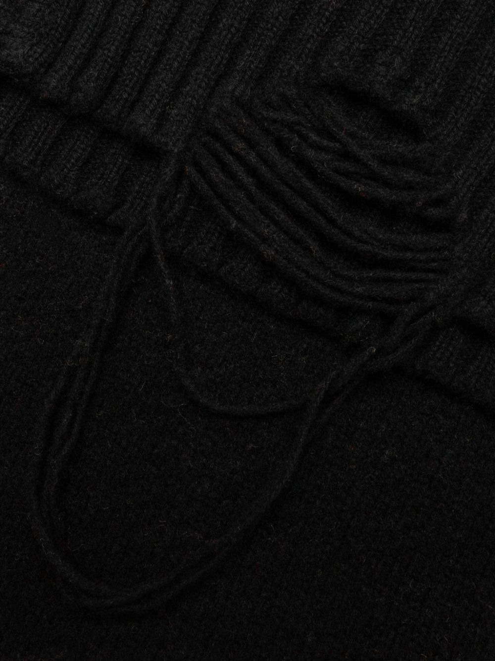 back-logo knit cardigan - 5