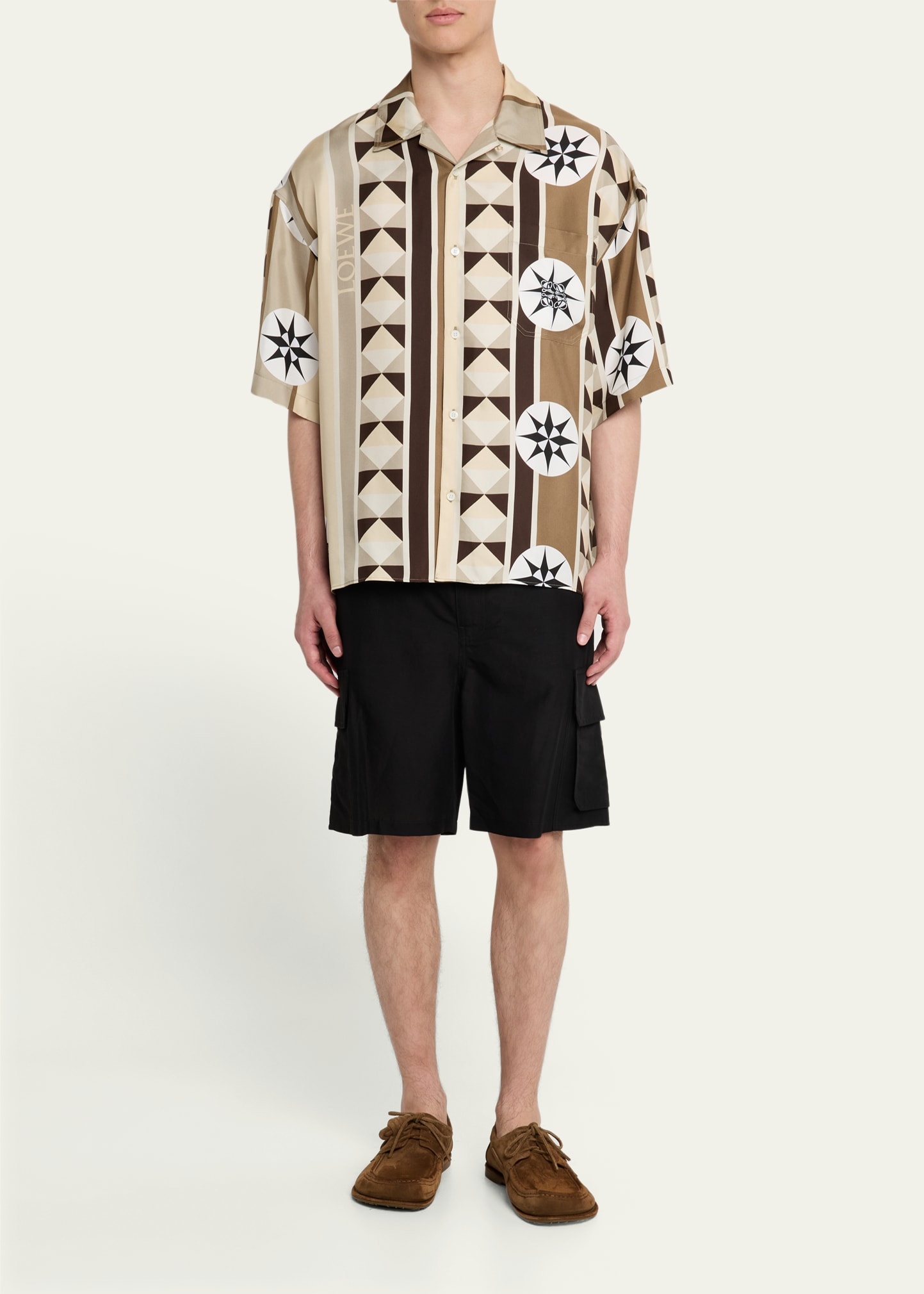 Men's Silk Compass Pocket Camp Shirt - 2