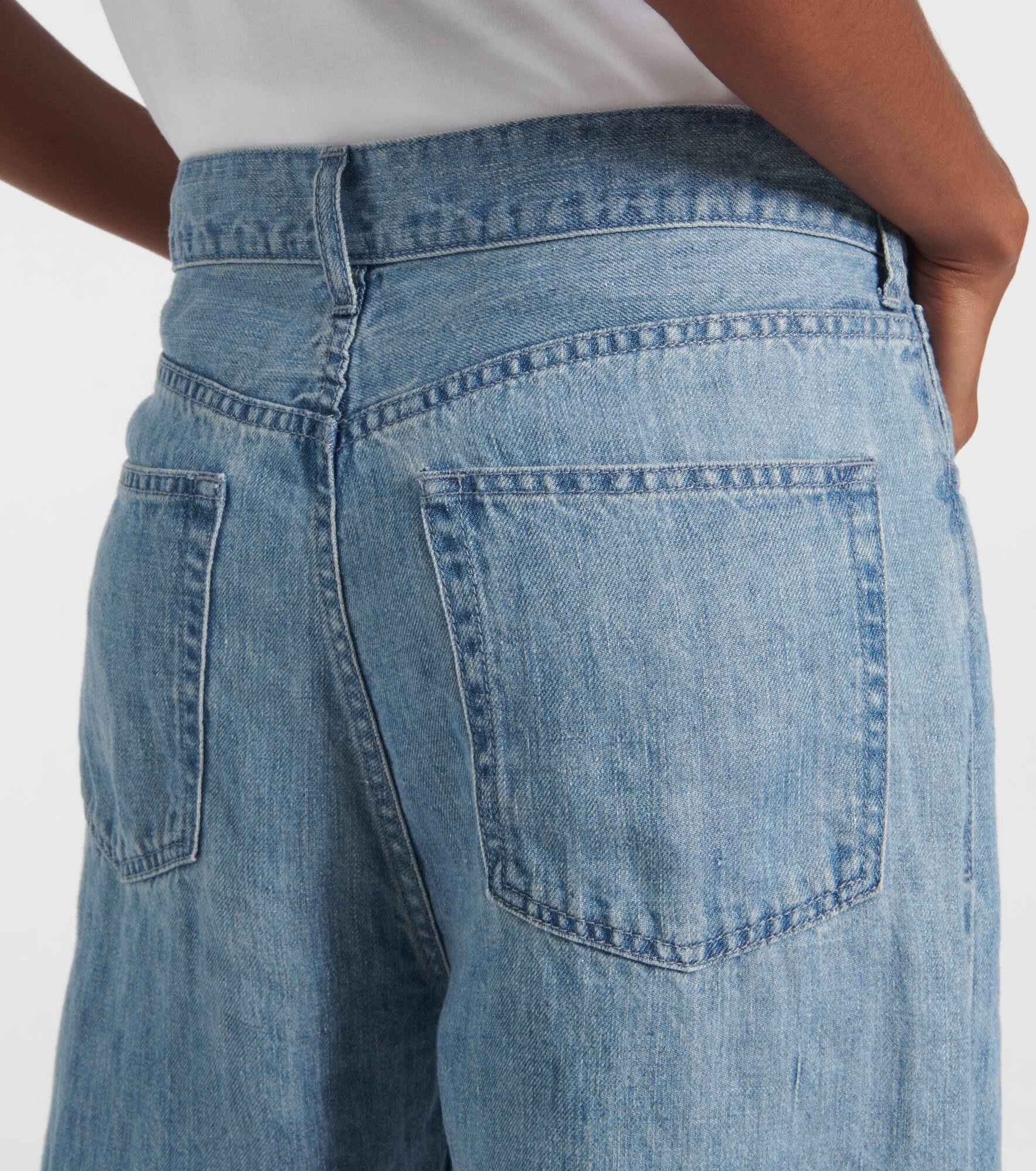 Tarley mid-rise linen wide-leg jeans - 5