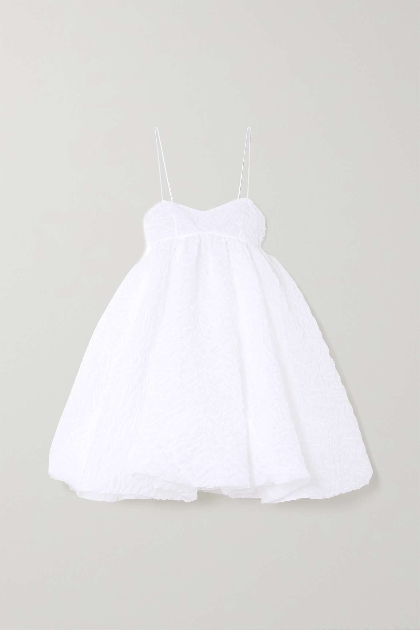 Sunni matelassé crepe mini dress - 1