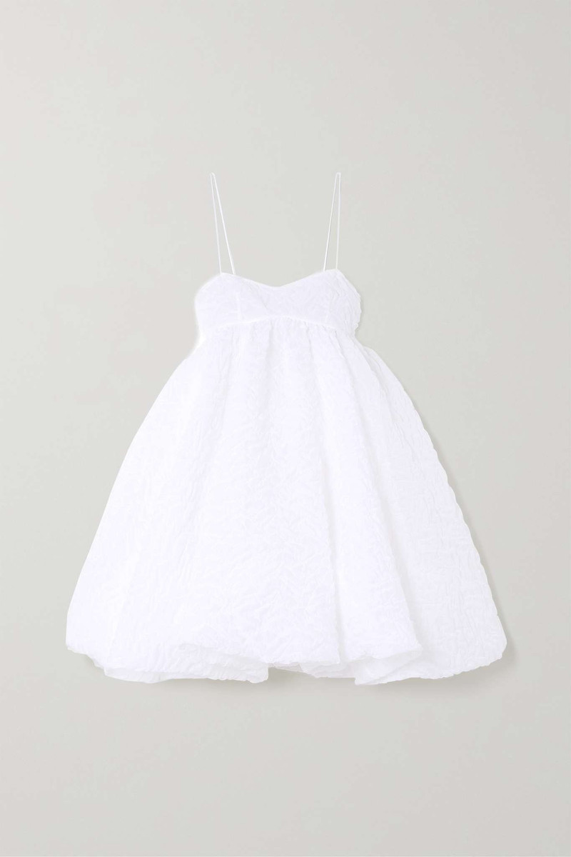 Sunni matelassé crepe mini dress 1