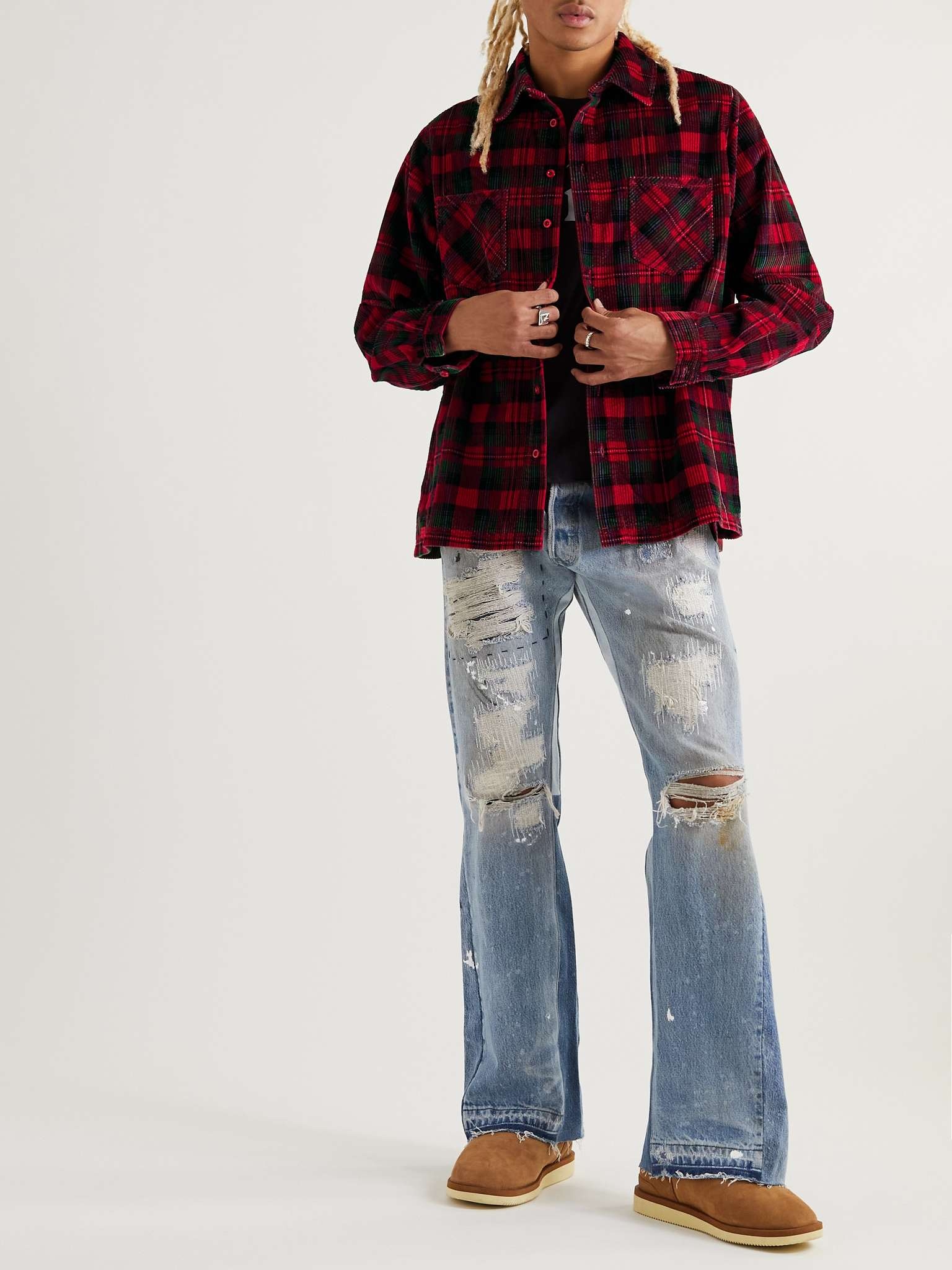 Checked Cotton-Corduroy Shirt - 2