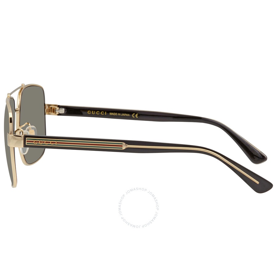 Gucci Grey Navigator Men's Sunglasses GG0529S 001 60 - 4