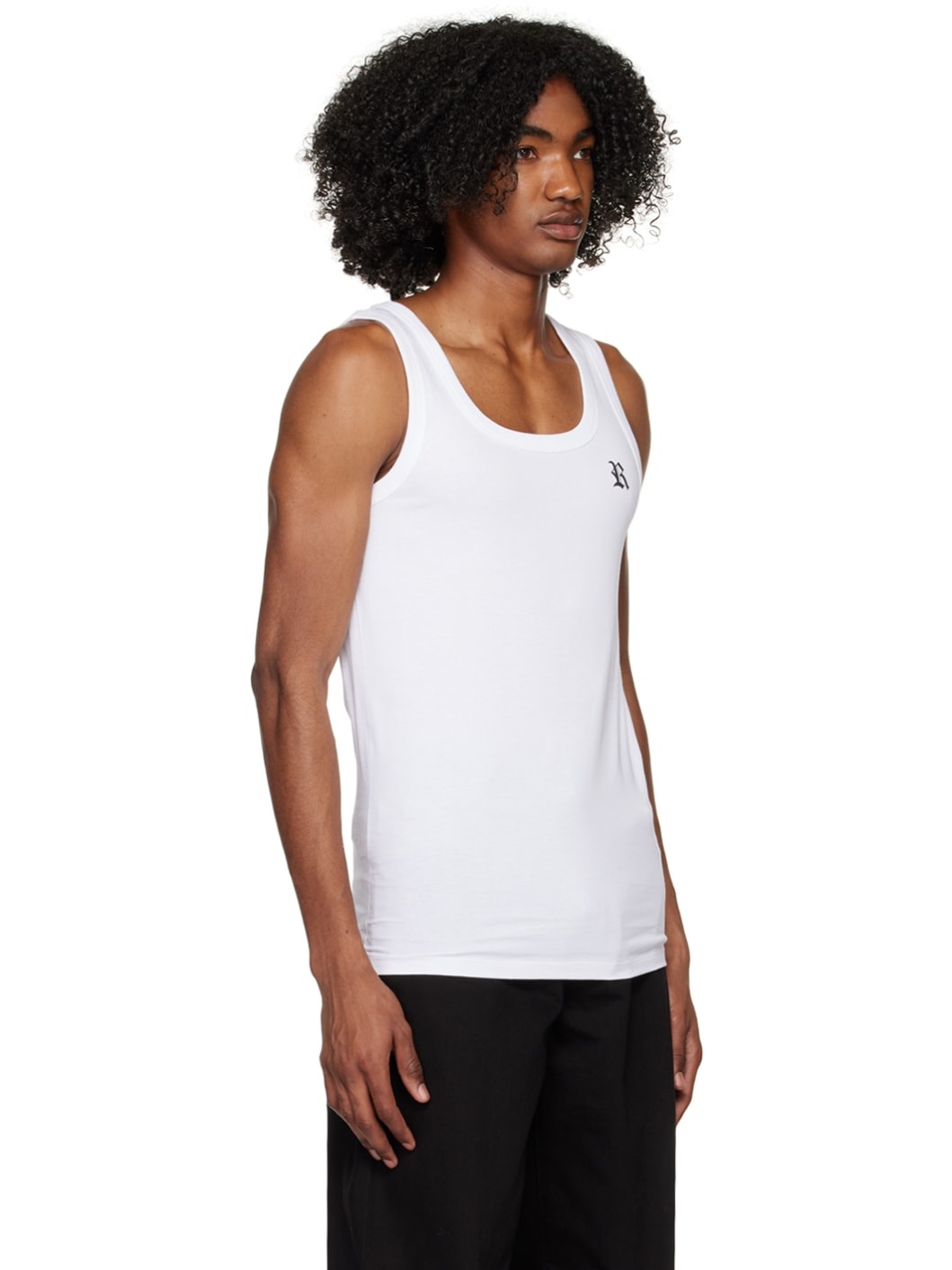 White 'R' Tank top - 4