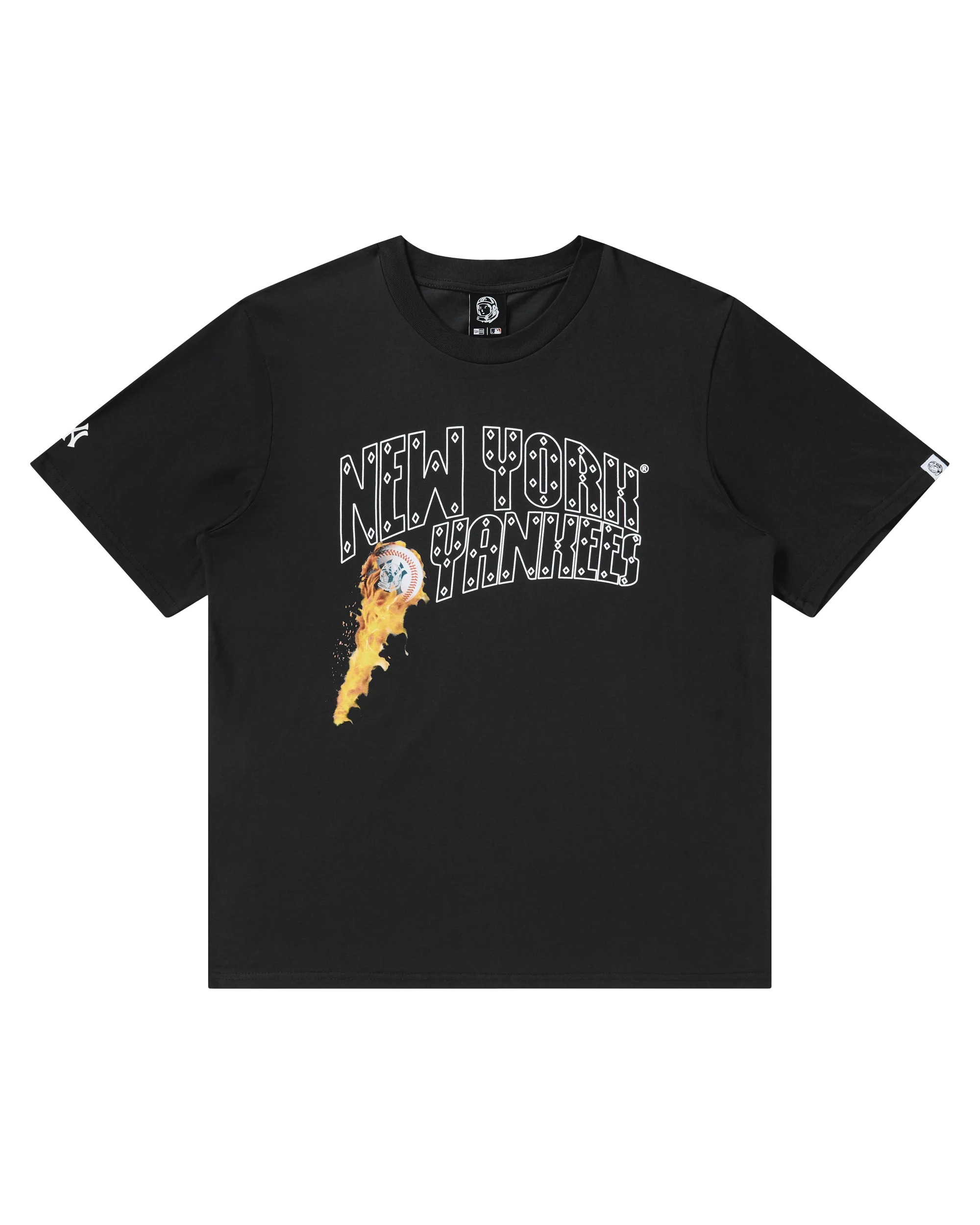 NY YANKEES FIRE CURVE LOGO TEE - 1