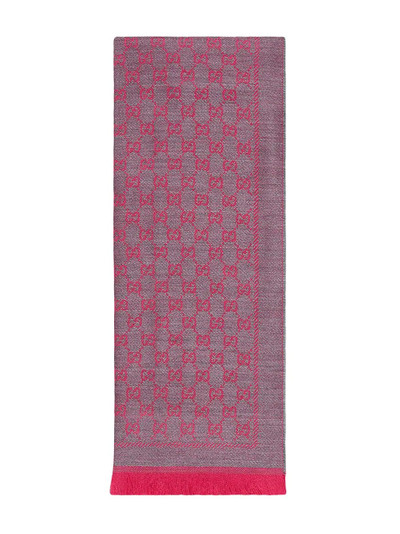 GUCCI Wool GG jacquard scarf outlook