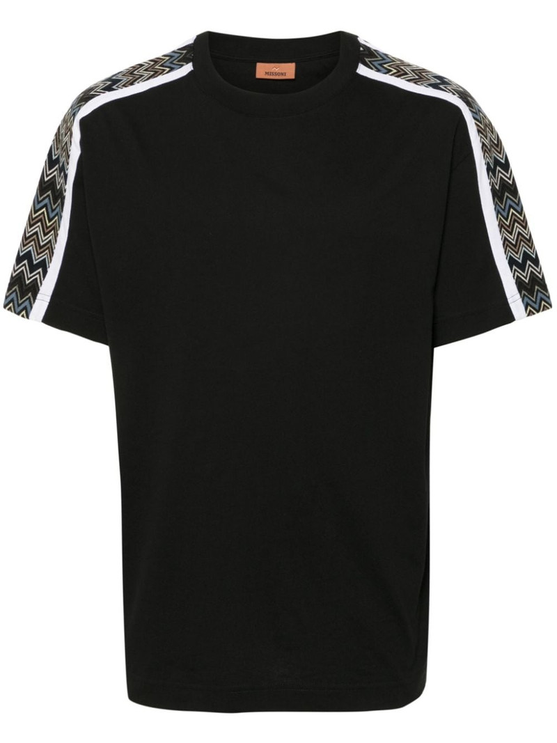 zigzag-panel T-shirt 1
