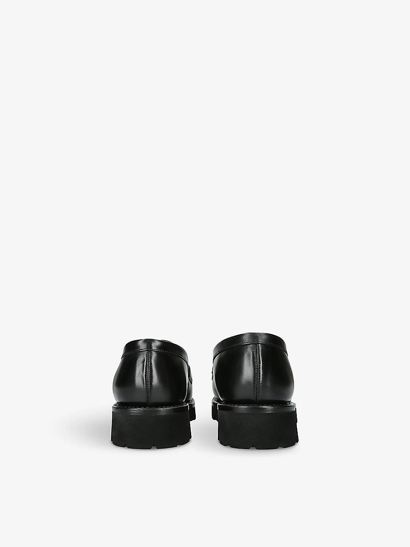 Grenson Lloyd slip-on leather penny loafers outlook