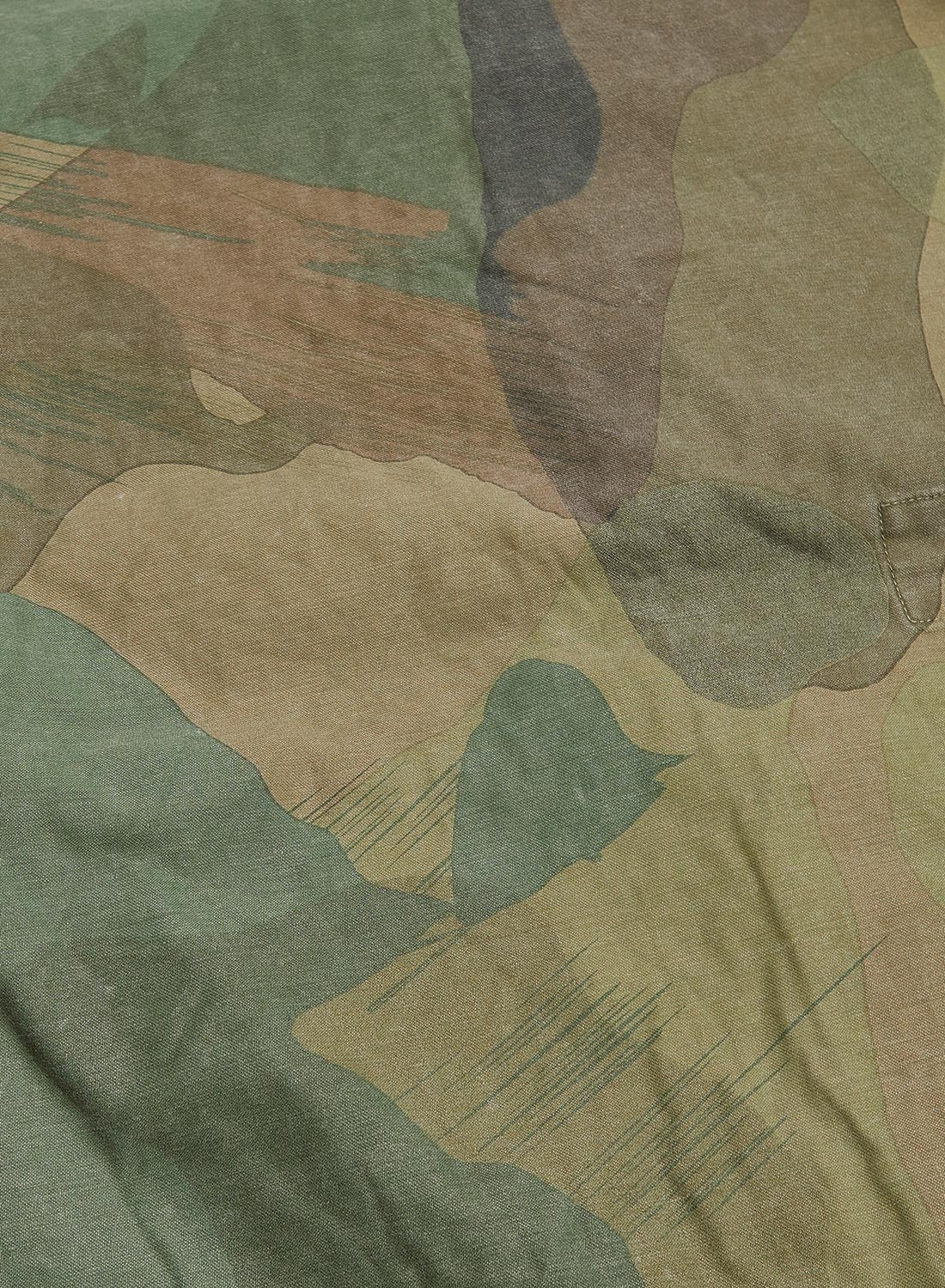 French Work Short Jacket Fade Camo in Green - 7