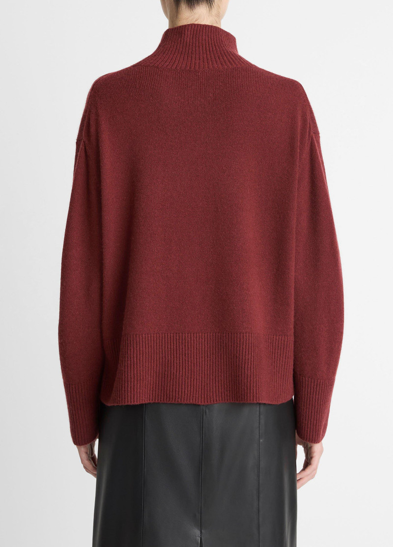 Vince Wool-Cashmere Side-Slit Turtleneck Sweater outlook