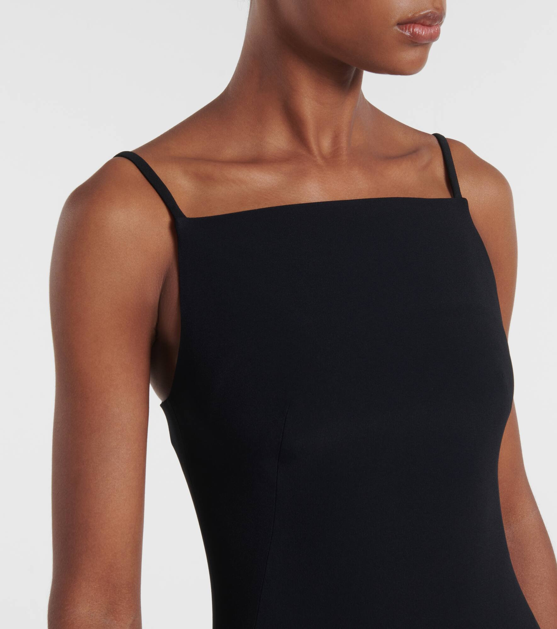 Sliced cady crêpe midi dress - 4