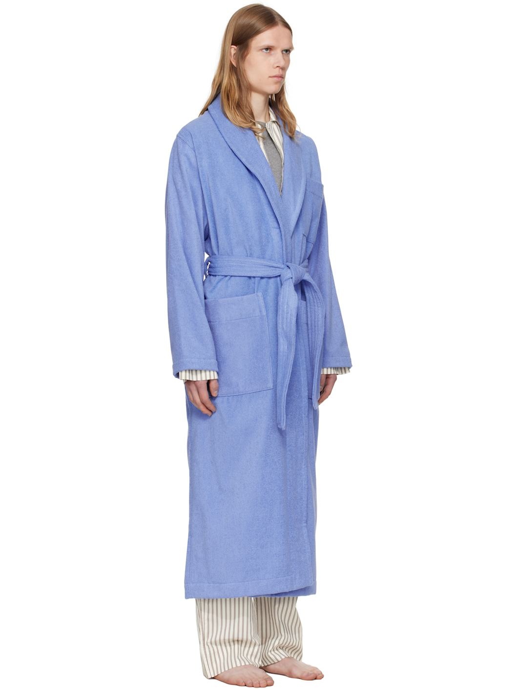 Navy Terry Classic Bathrobe - 2