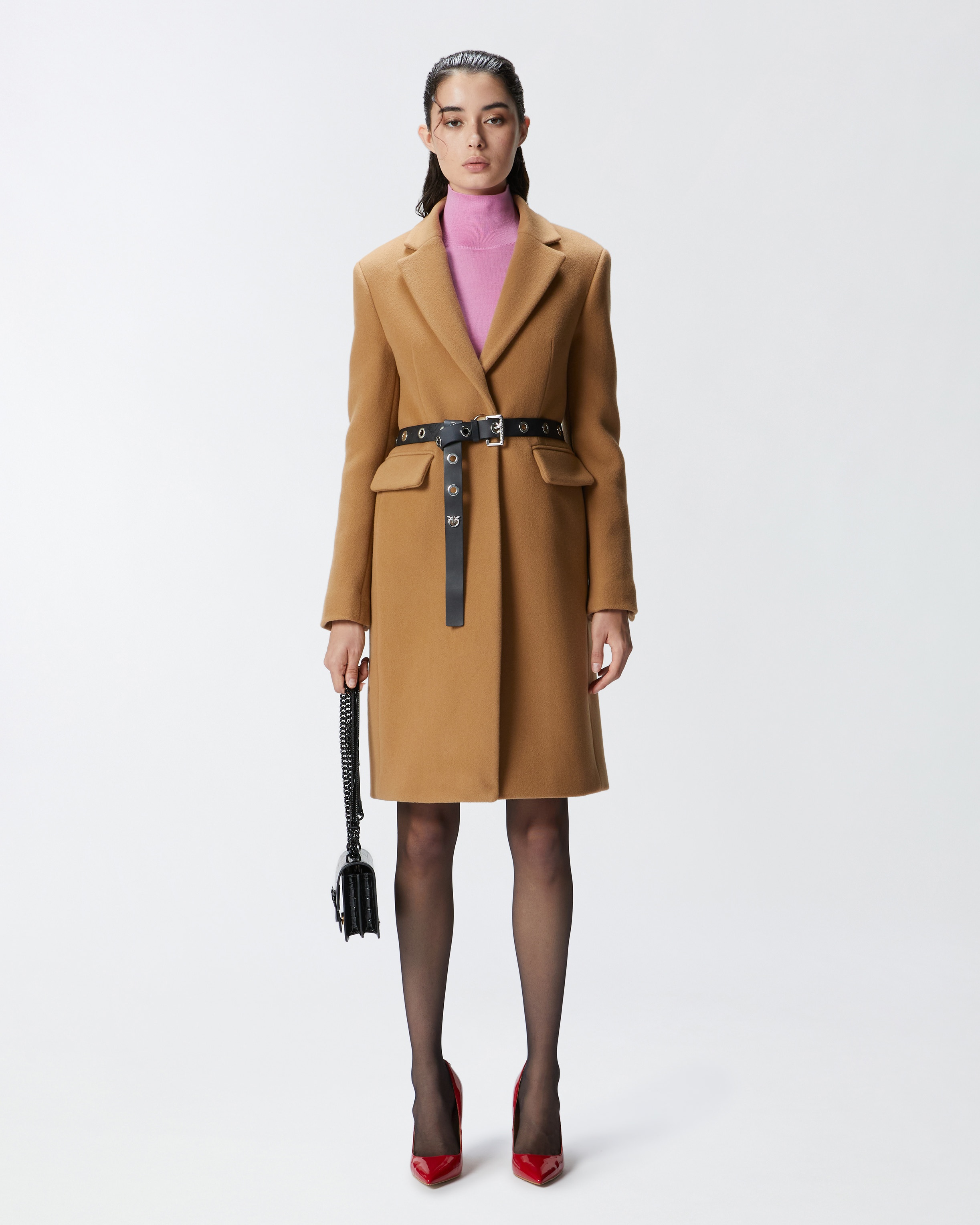 SINGLE-BREASTED WOOL-BLEND CLOTH COAT - 2