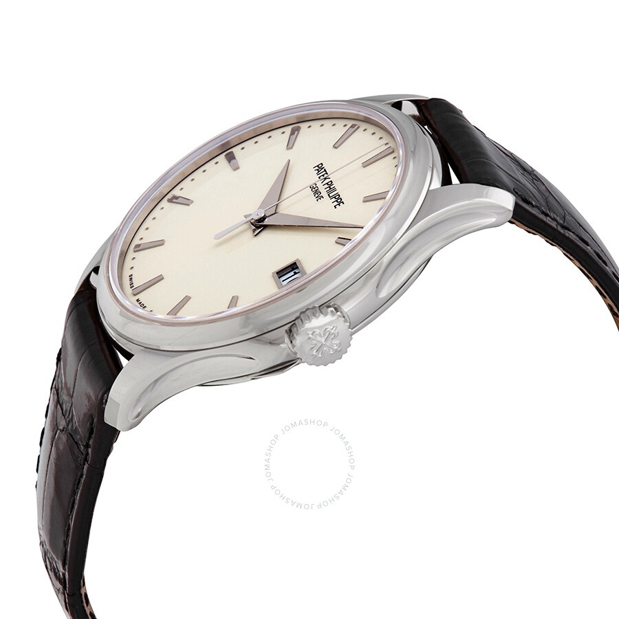 Patek Philippe Calatrava Mechanical Ivory Dial 18kt White Gold Men's Watch 5227G-001 - 2